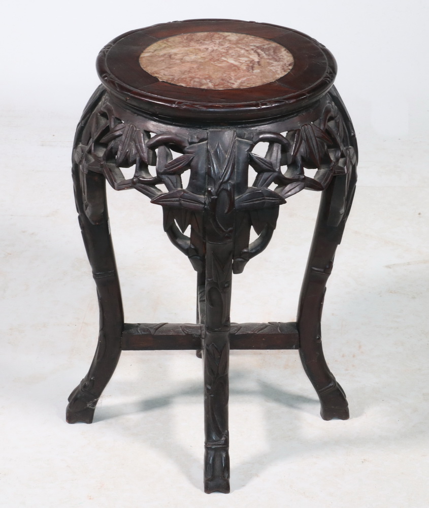 19TH C CHINESE PLANT STAND Round 2b3e82