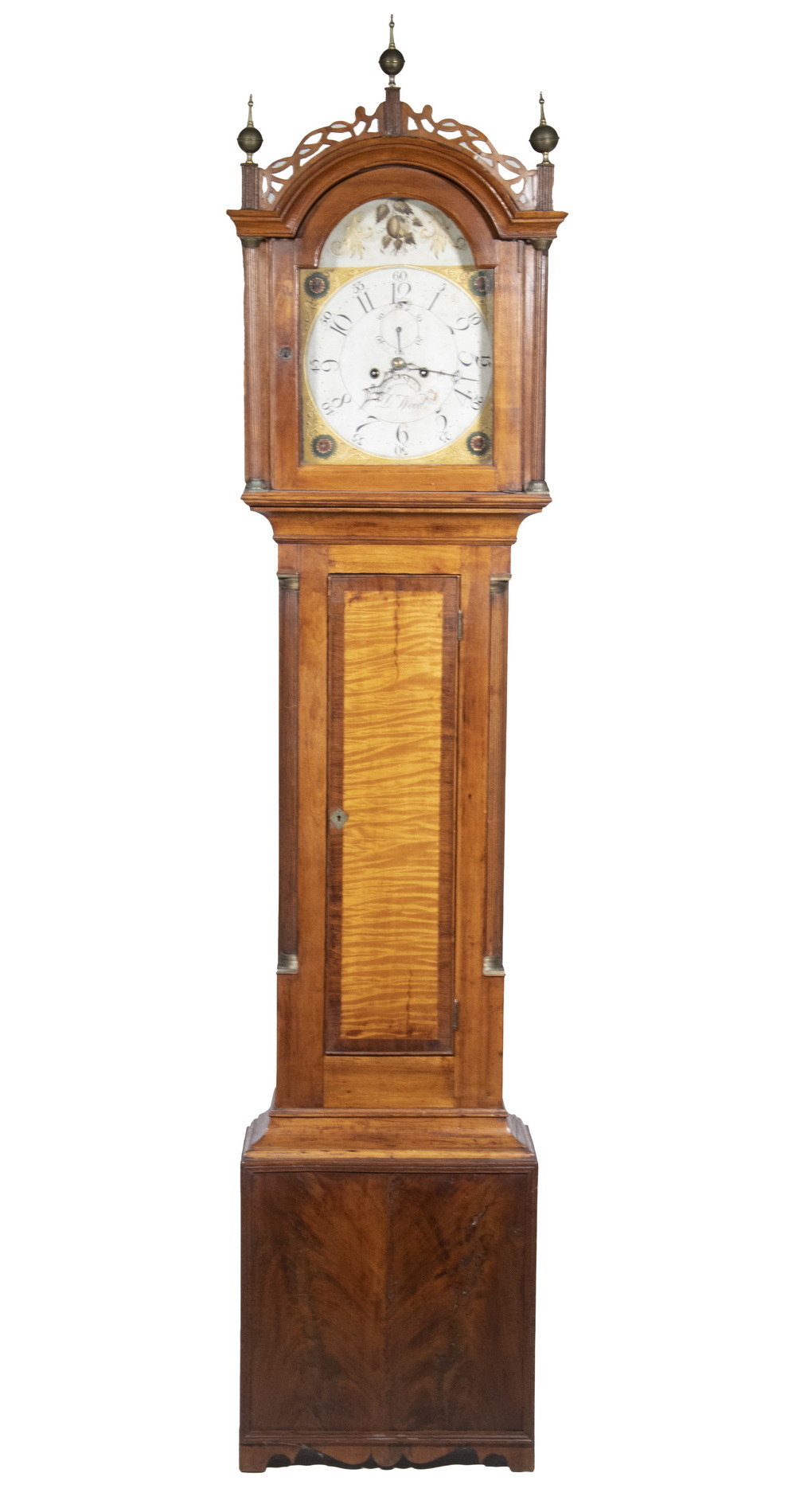 TALL CASE CLOCK BY DAVID WOOD 1756 1847  2b44bd