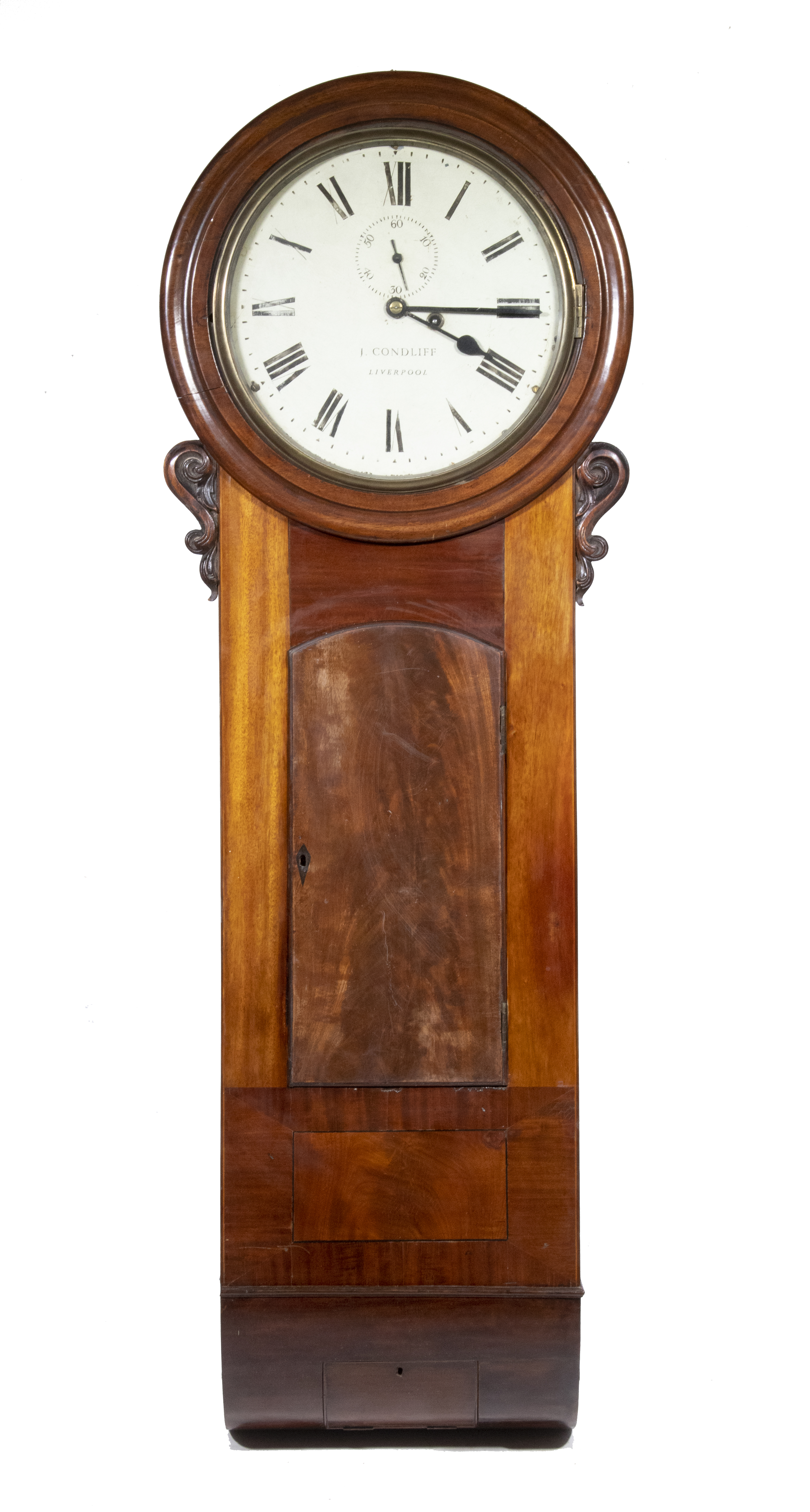 EARLY 19TH C TAVERN CLOCK BY JAMES 2b4510