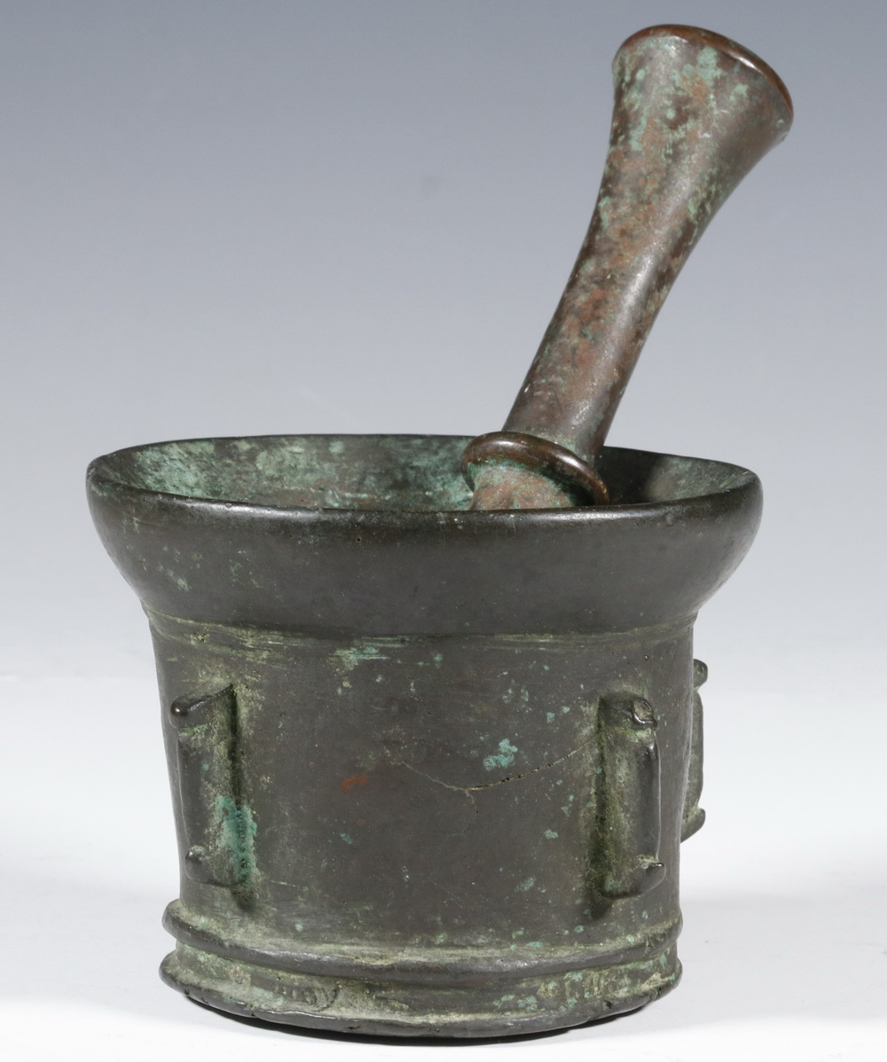 CHINESE MING DYNASTY BRONZE MORTAR 2b45ad