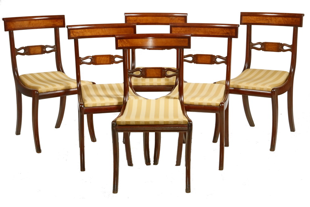  SET OF 6 FEDERAL PERIOD DINING 2b4789