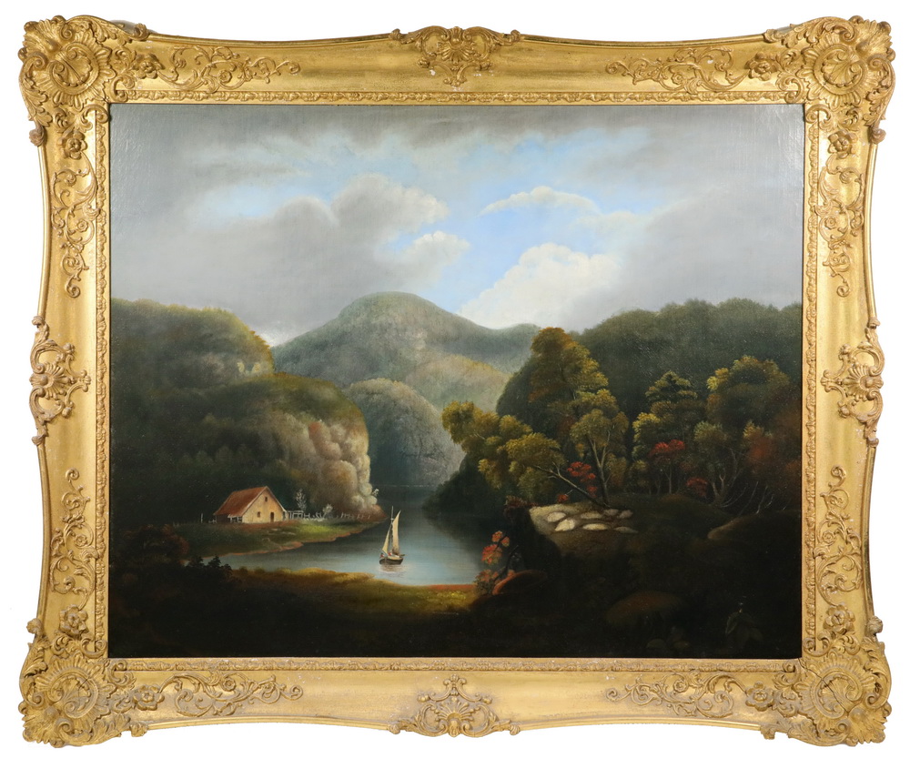 HUDSON RIVER STYLE PAINTING Valley