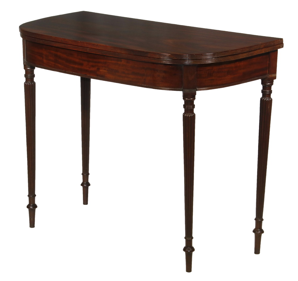 SHERATON PERIOD CARD TABLE Mahogany