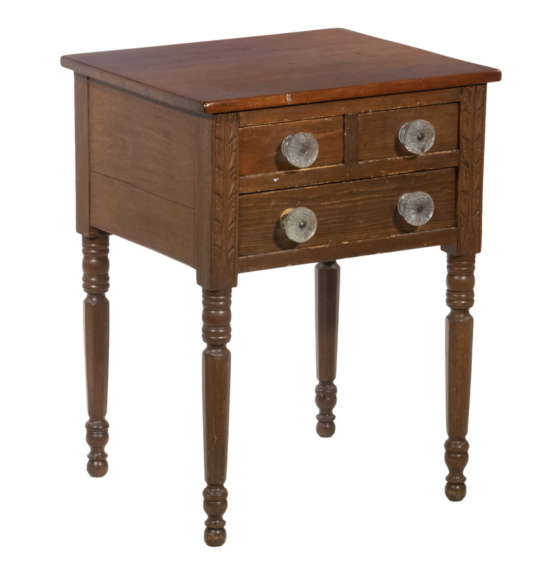 FEDERAL PERIOD THREE DRAWER WORKSTAND