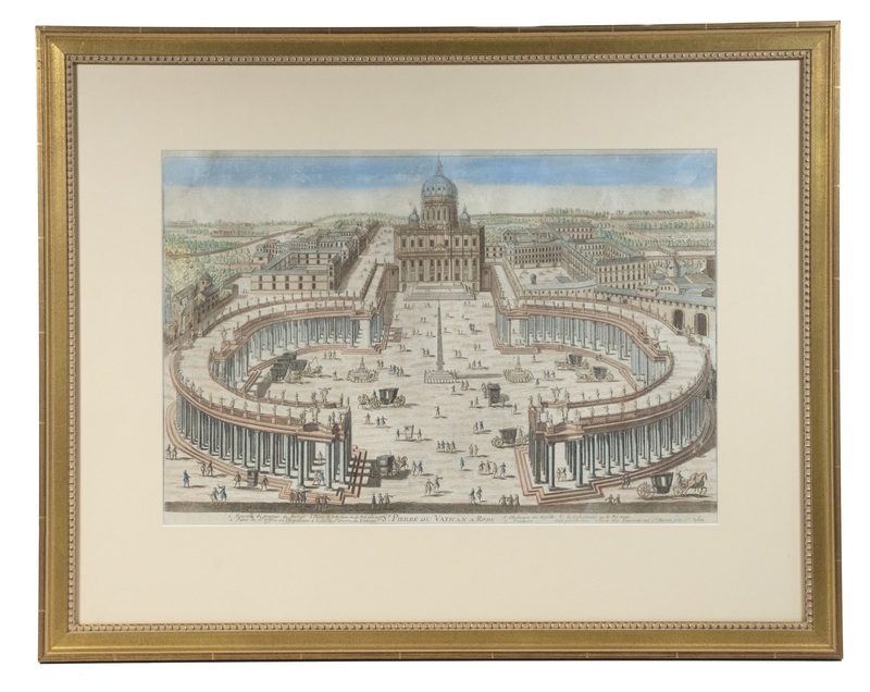 RARE VUE D'OPTIQUE OF THE VATICAN