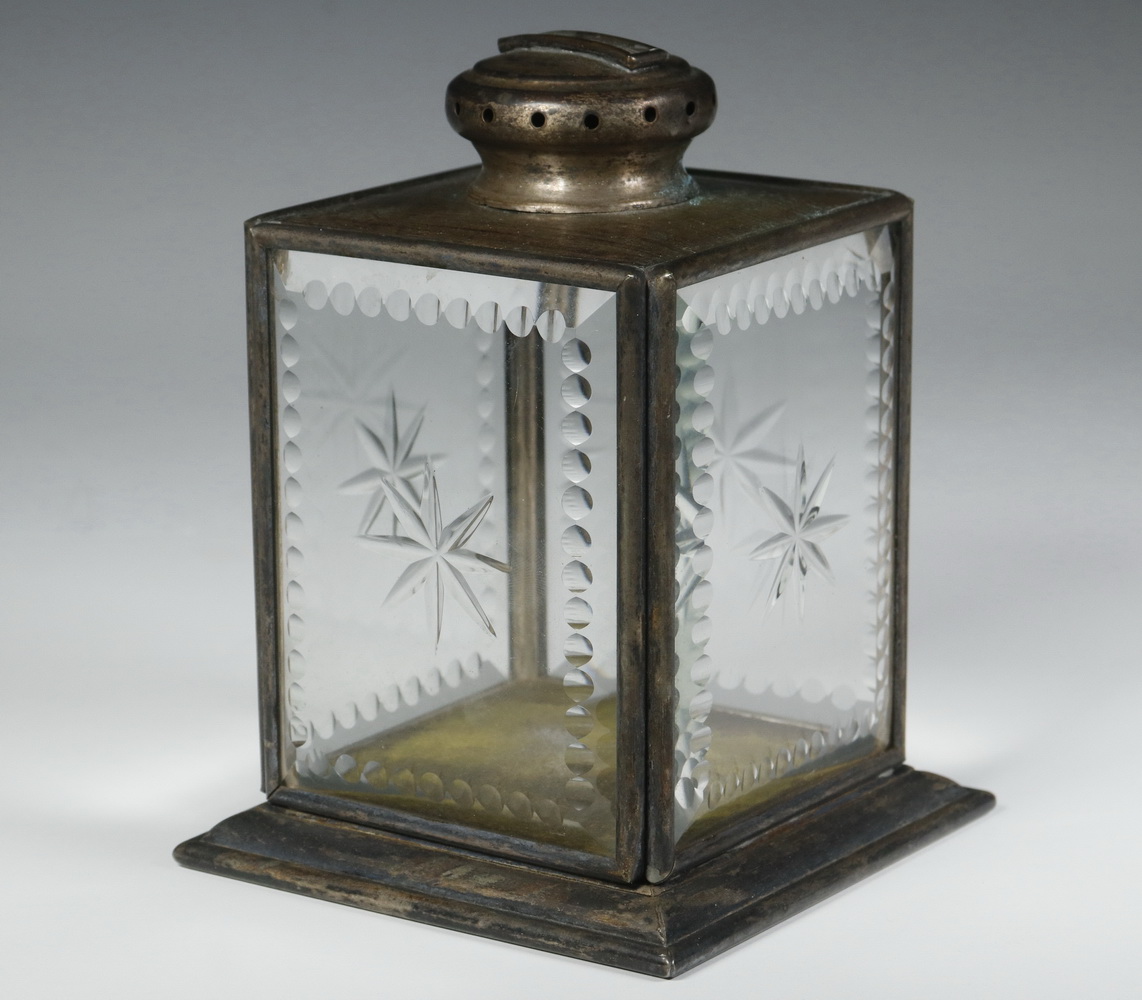 CUT GLASS COLLECTION BOX 19th c  2b48ac