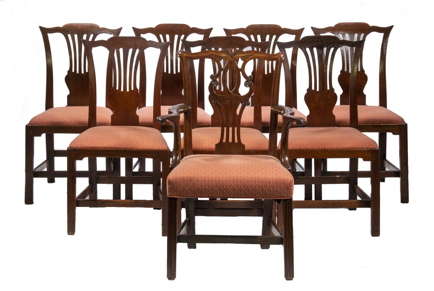  11 MAHOGANY DINING CHAIRS Group 2b4934