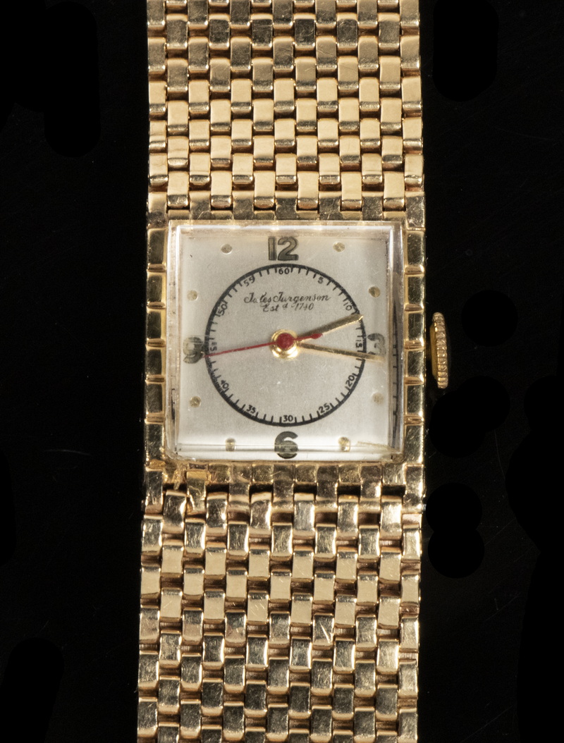 14K YELLOW GOLD JULES JURGENSEN WRISTWATCH