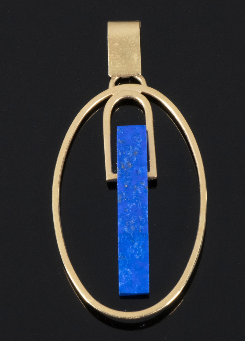 LADIES LAPIS LAZULI PENDANT Handmade  2b4958