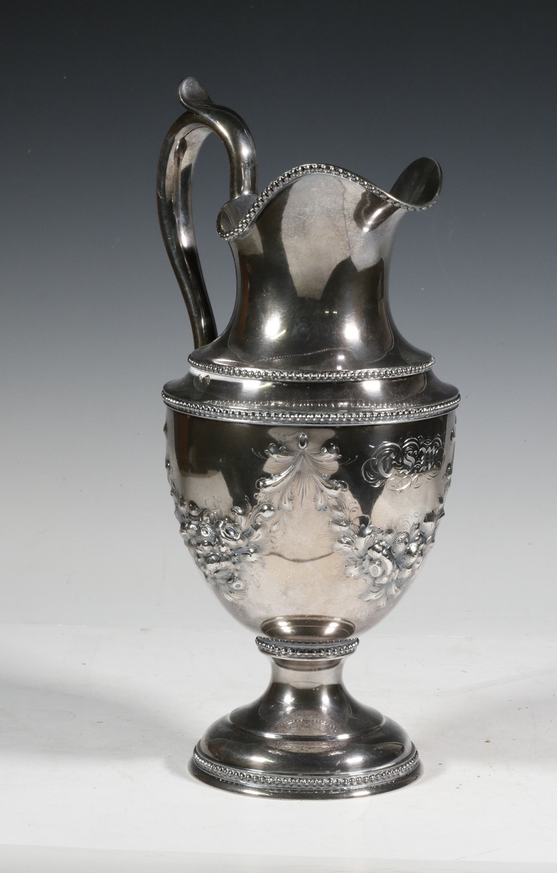 COIN SILVER JUG BY HENRY HADDOCK  2b497d