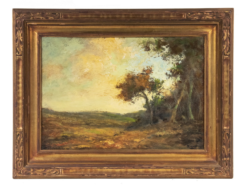 TONALIST LANDSCAPE PAINTING ILLEGIBLY 2b4ac9