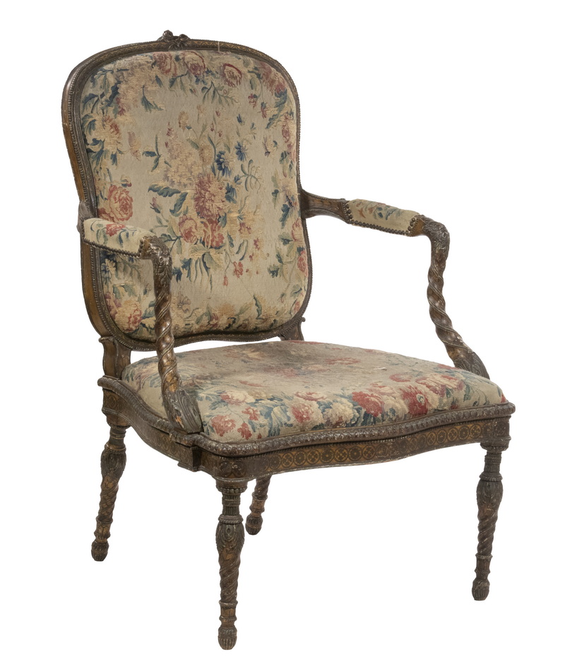 EARLY FRENCH ARMCHAIR Late 18th