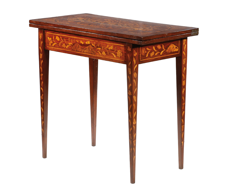 DUTCH MARQUETRY CARD TABLE WITH 2b4c1d