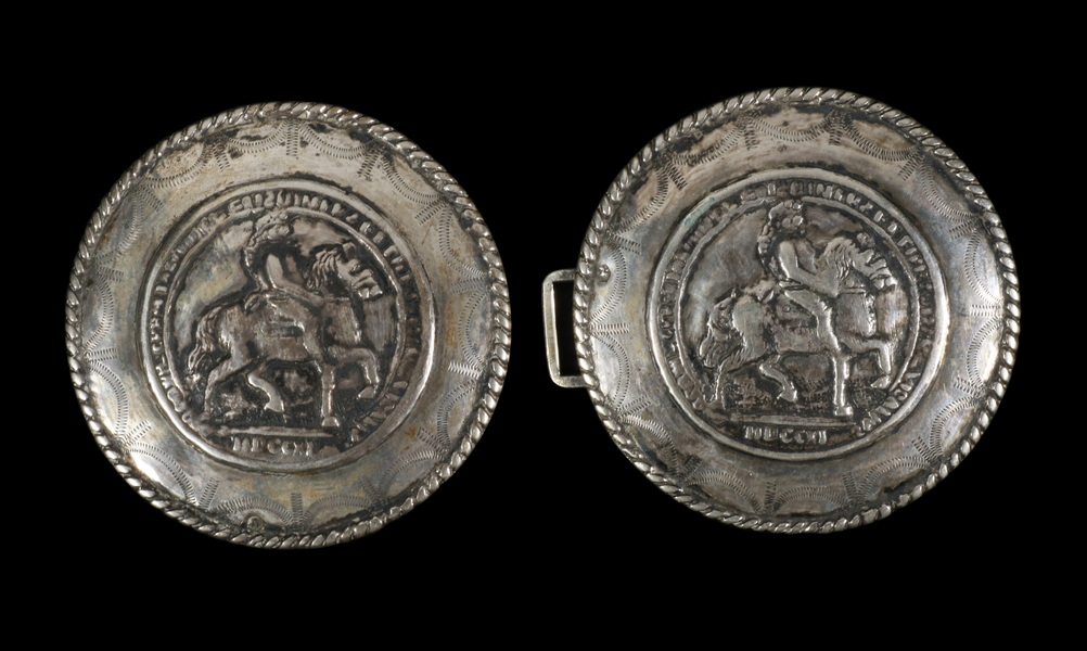 SPANISH COLONIAL SILVER BELT BUCKLE 2b4c4e