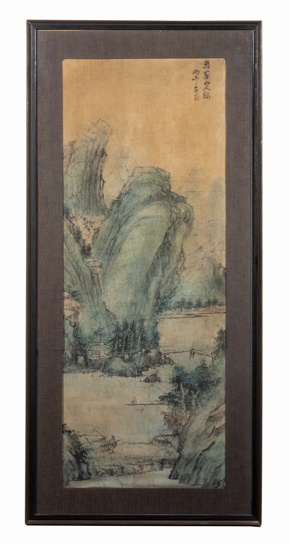 18TH C CHINESE SCROLL PAINTING 2b4ca3
