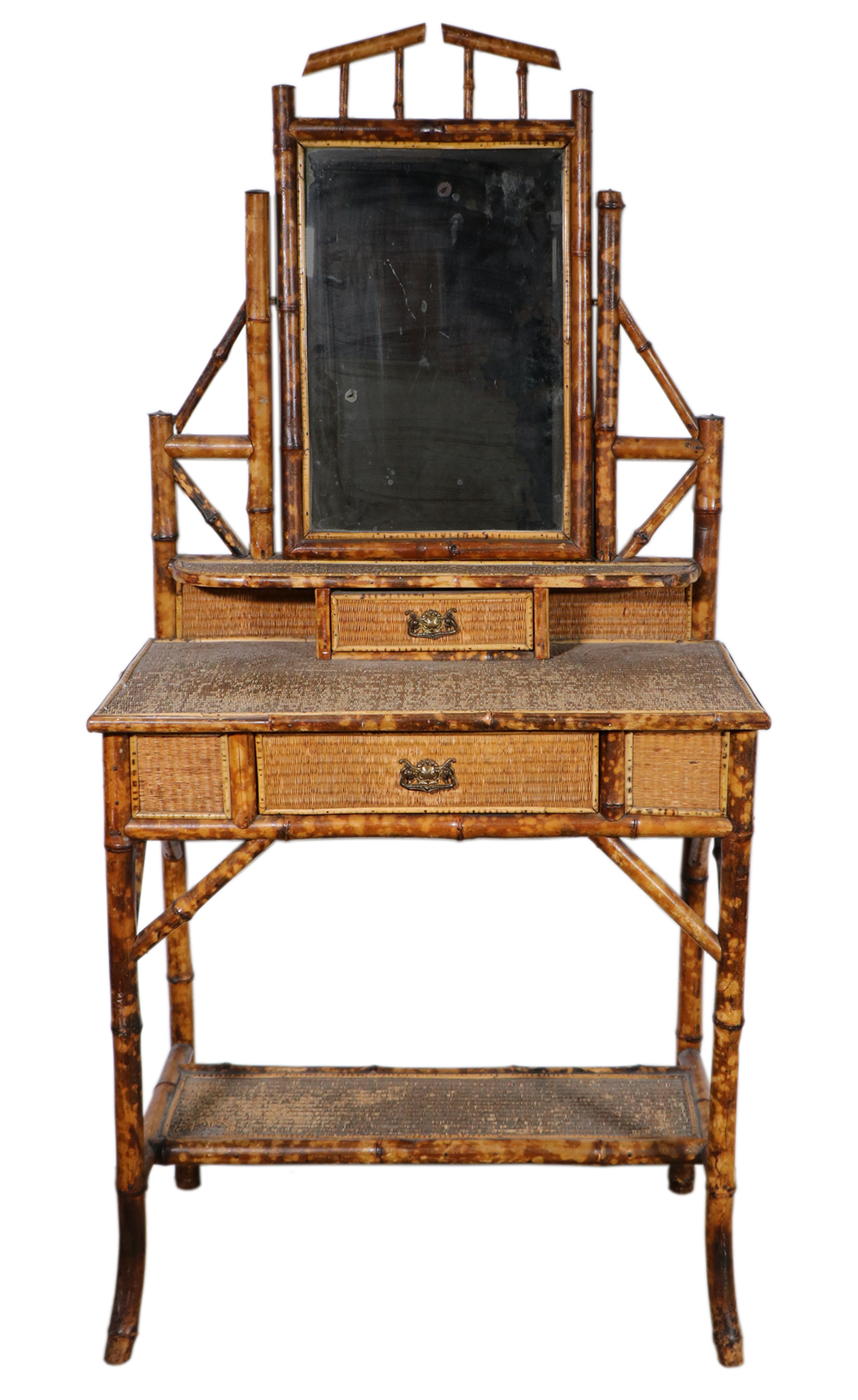 VICTORIAN BAMBOO DRESSING TABLE