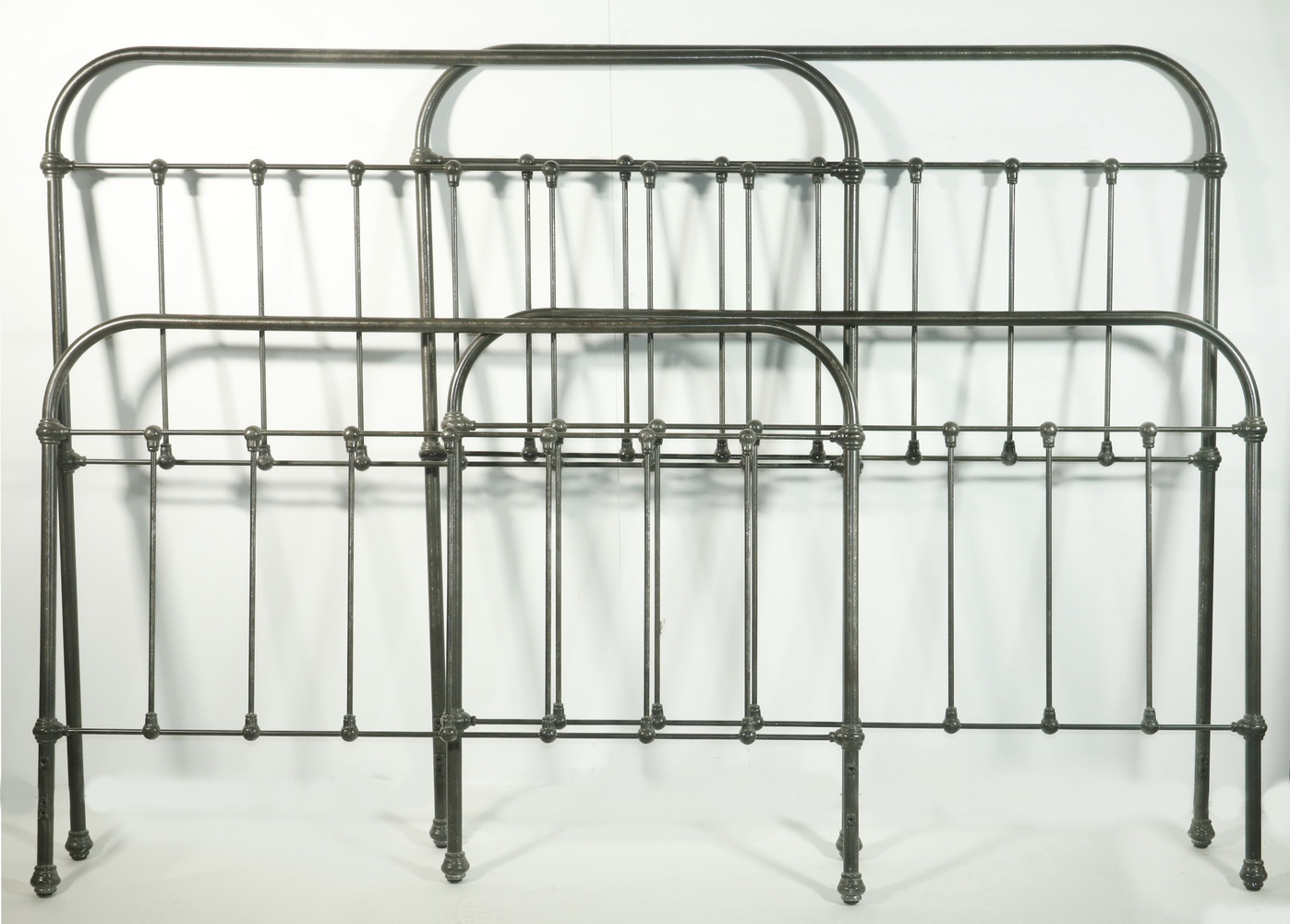 PR OF REPLICA IRON BED FRAMES Pair