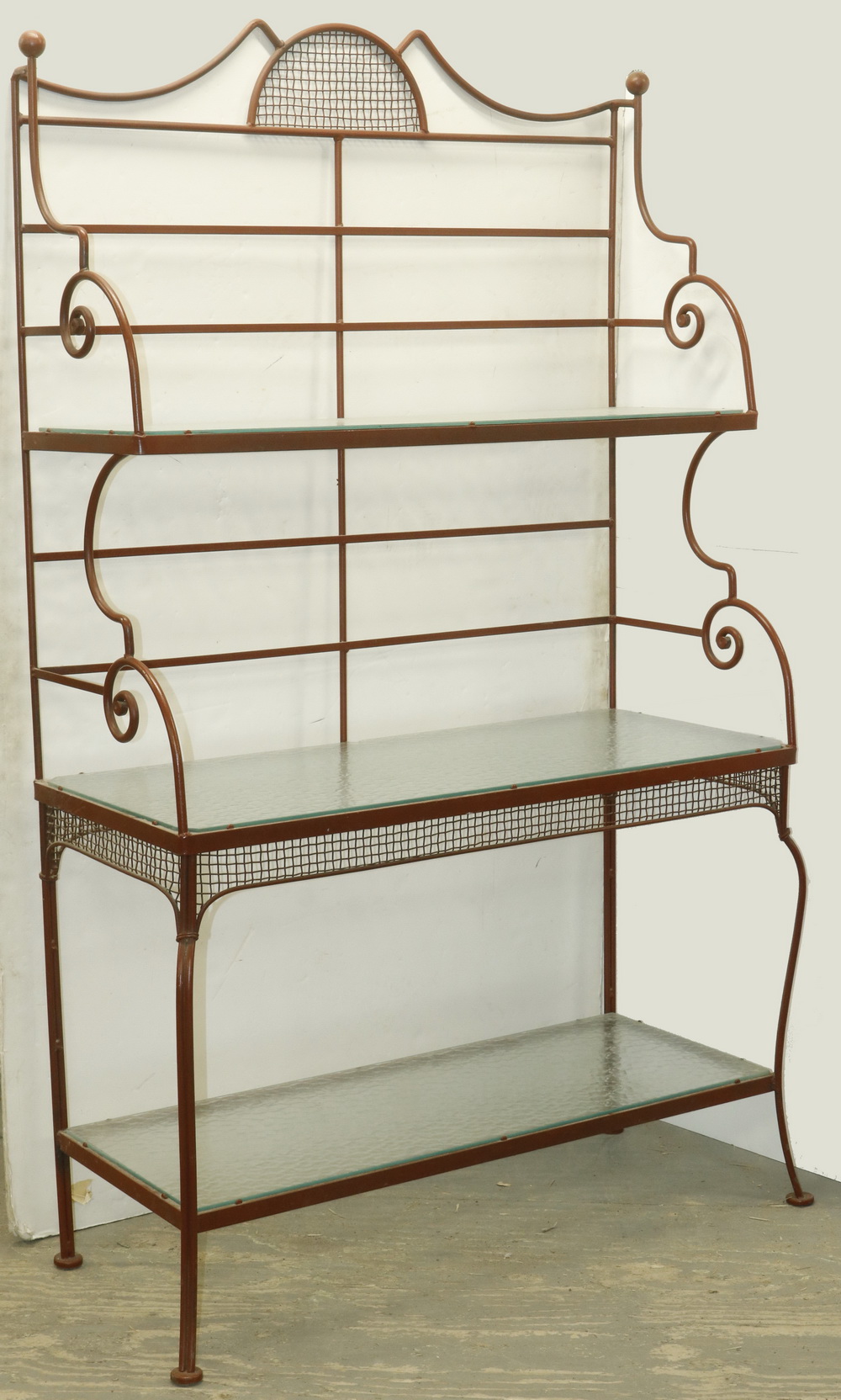 METAL BAKERS RACK Large Terra Cotta