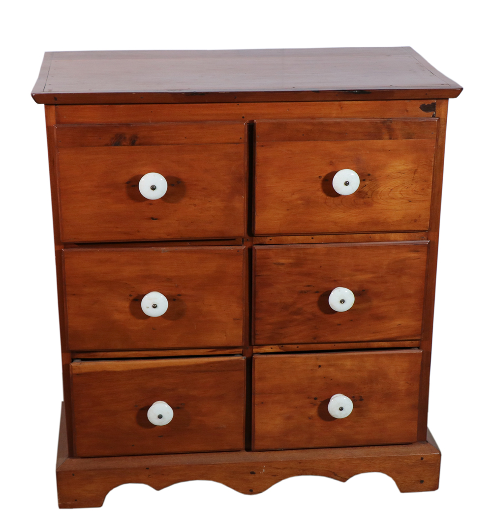 SIX DRAWER CHERRY CHEST Handmade 2b50a4