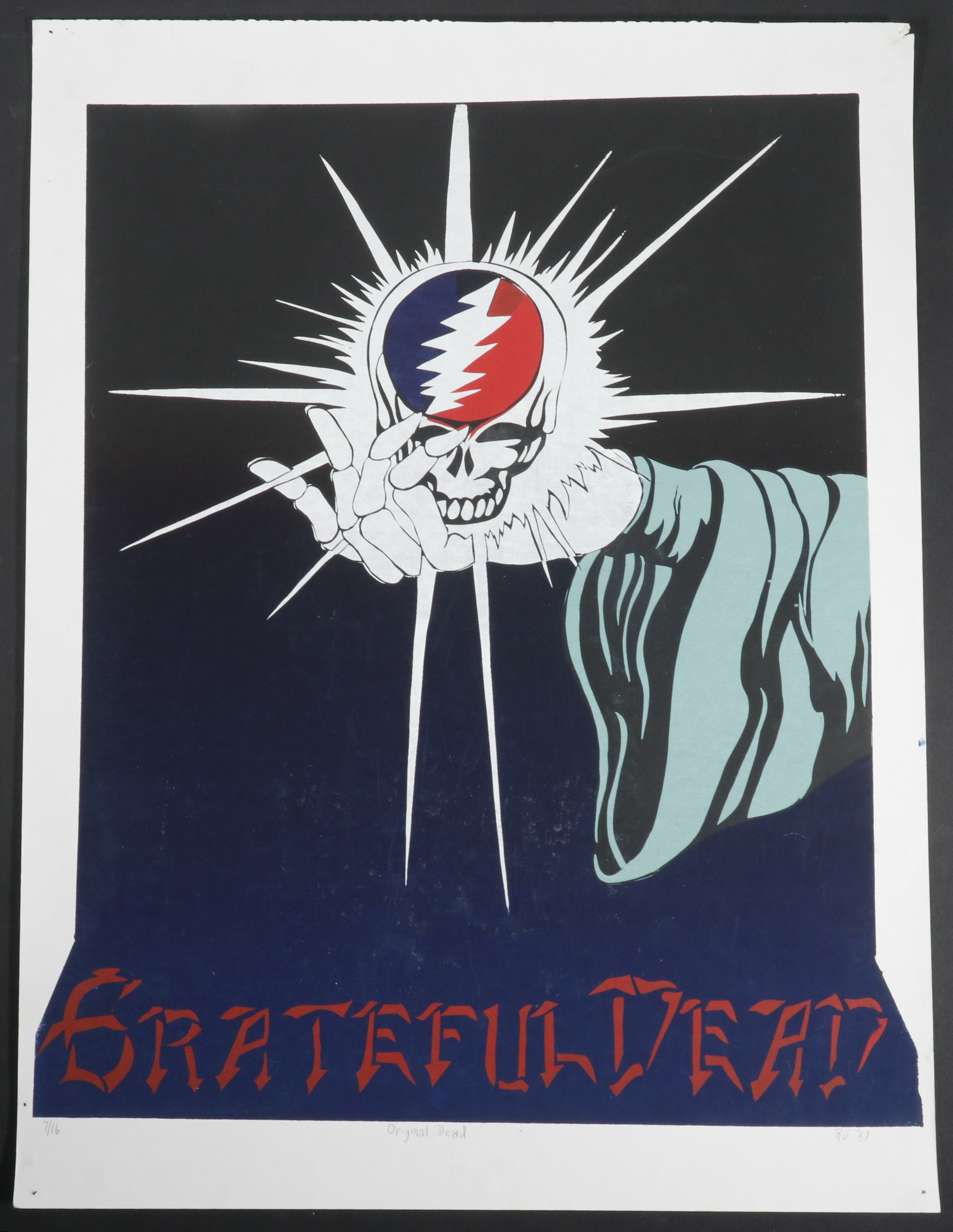 GRATEFUL DEAD TRIBUTE PRINT Original 2b50e9