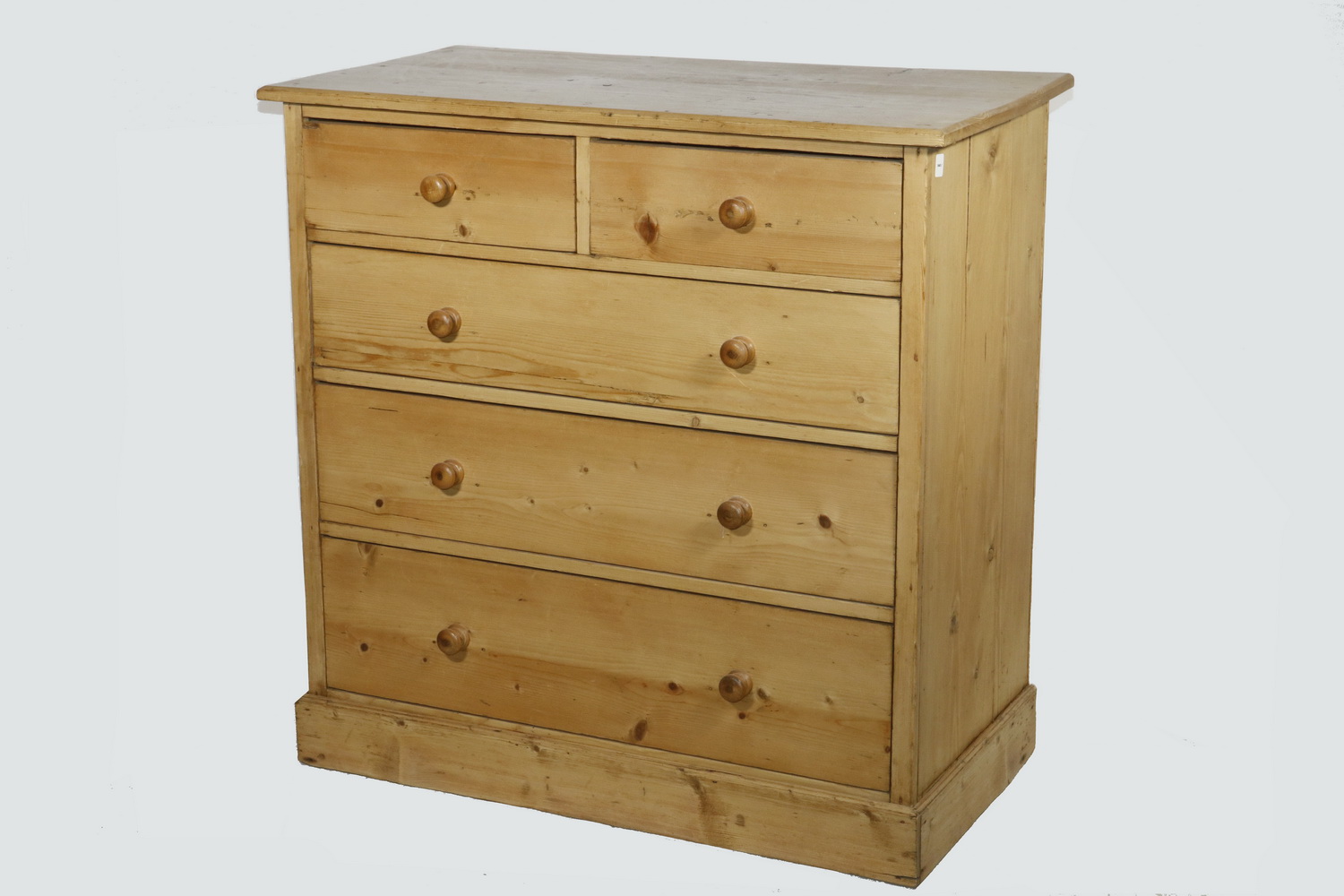 SCRUBBED PINE FIVE DRAWER CHEST 2b510c