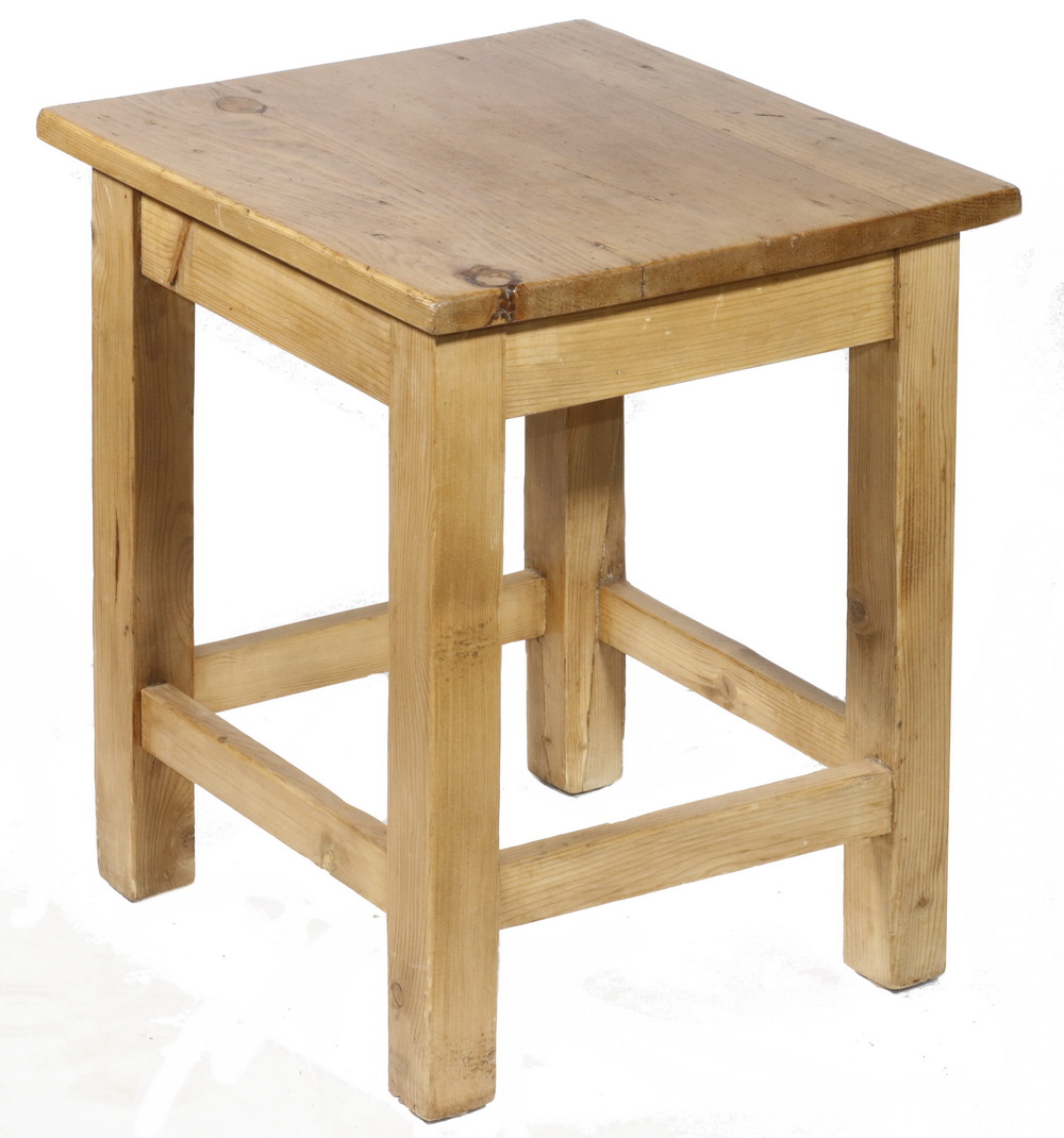 SCRUBBED PINE SQUARE TOP TABLE 2b513c