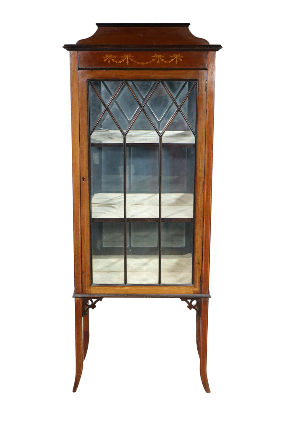 EDWARDIAN VITRINE Mahogany single 2b5146