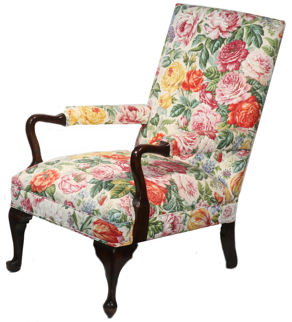 FLORAL UPHOLSTERED LOLLING CHAIR 2b5152