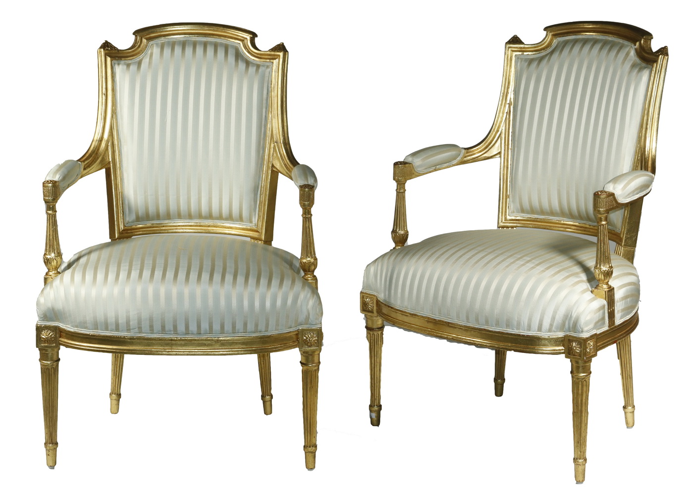 PR OF LOUIS XV STYLE ARMCHAIRS French