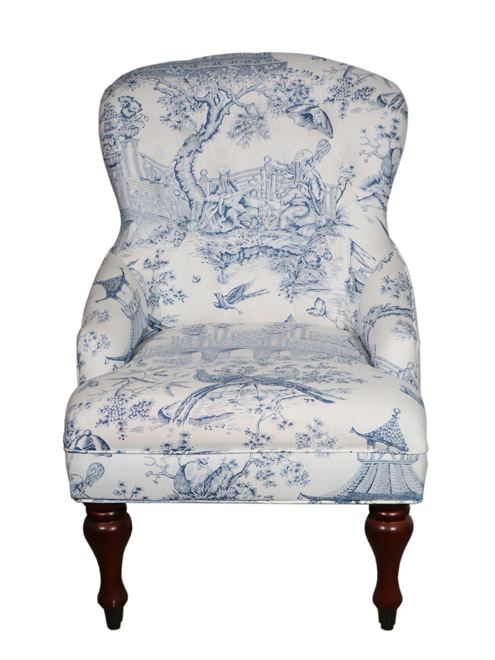 BOUDOIR CHAIR Diamond tufted blue 2b51b7