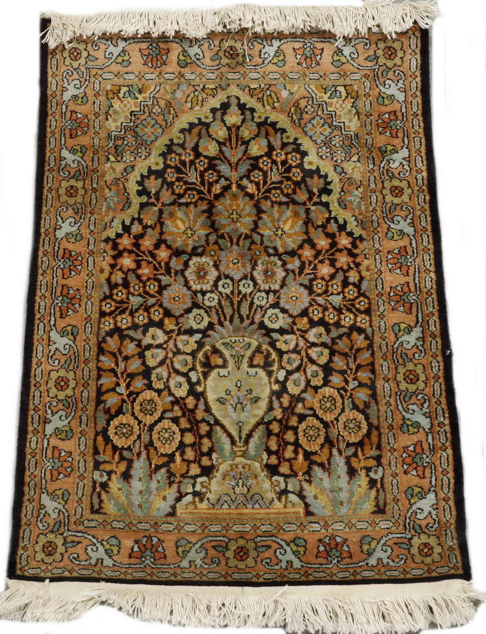 KASHMIRI SILK PRAYER MAT - 2' X