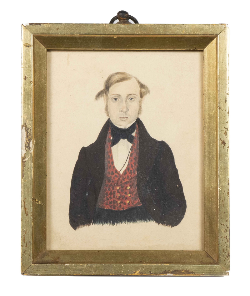 AMERICAN 19TH C. MINIATURE PORTRAIT