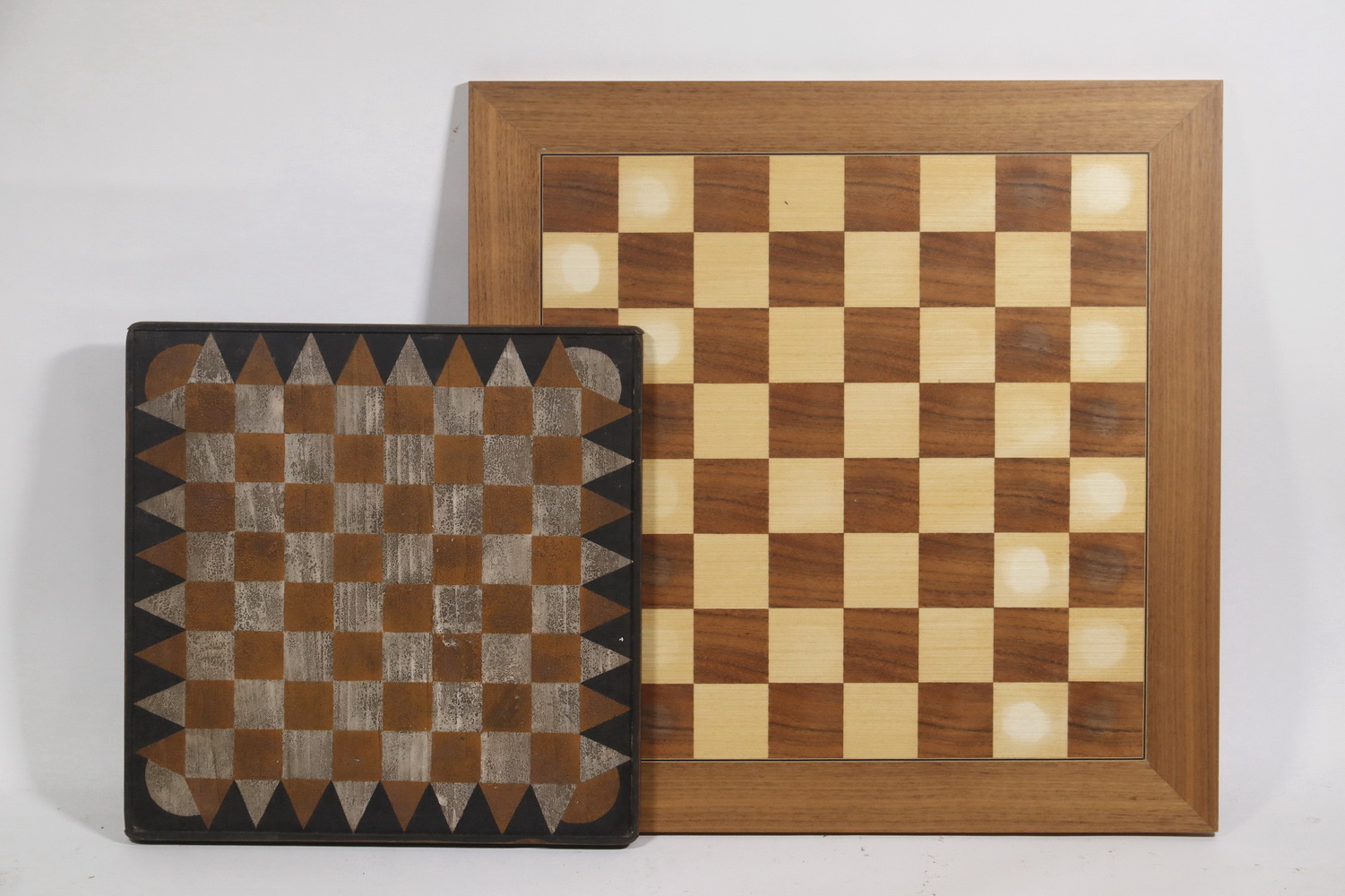 GAME BOARDS Lot of 2 inlaid contemporary 2b305d