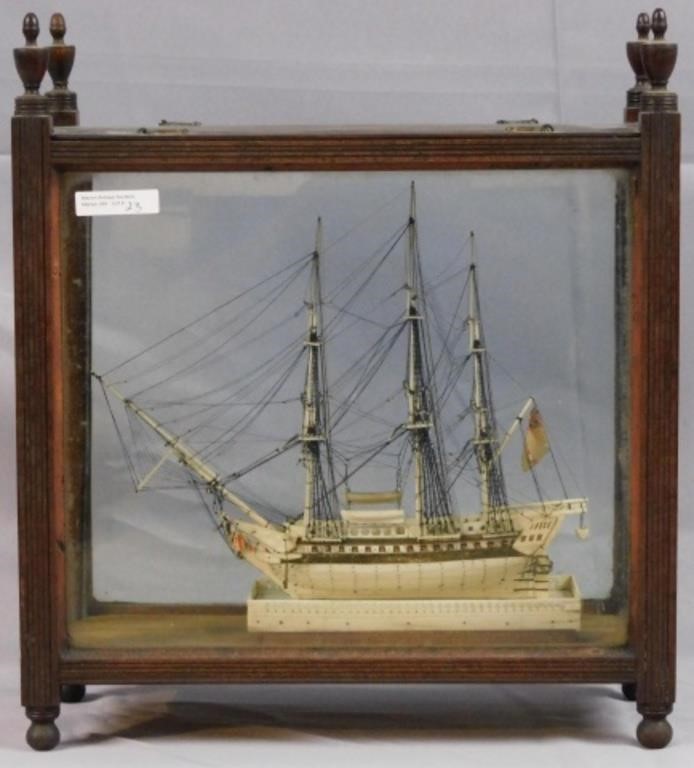 ENGLISH PRISONER OF WAR SHIP MODEL