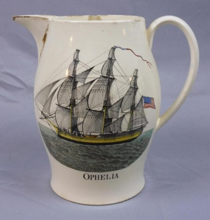 LIVERPOOL JUG DEPICTING THE SHIP