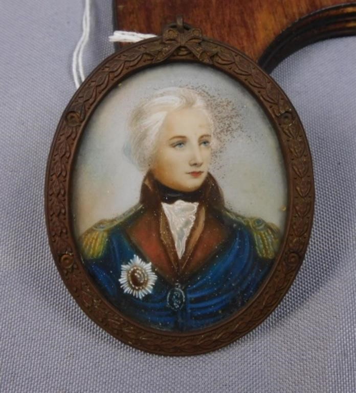 MINIATURE PAINTING ON IVORY EARLY 2b30b9