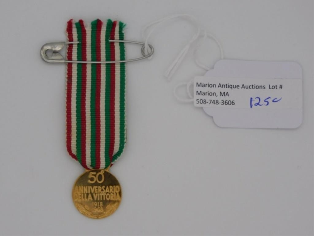 ITALIAN 18KT GOLD MEDAL CELEBRATING