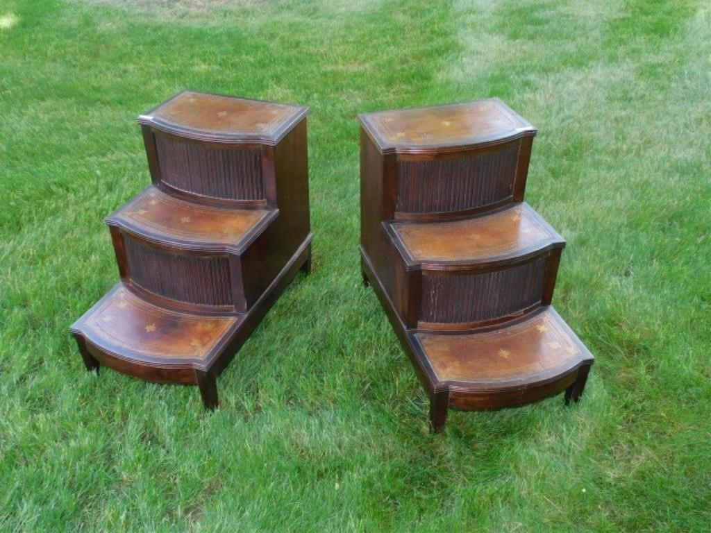 PAIR OF GEORGE III STYLE LIBRARY