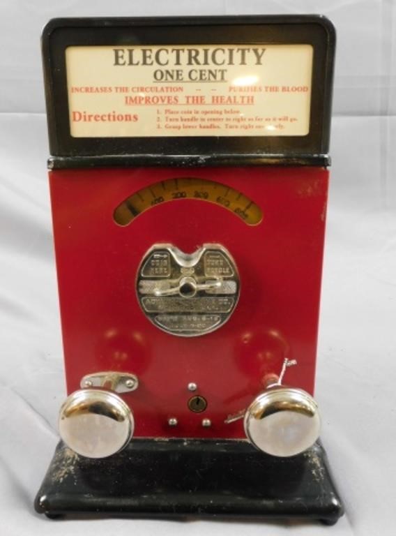 ELECTRIC SHOCK MACHINE, COIN OPERATED,