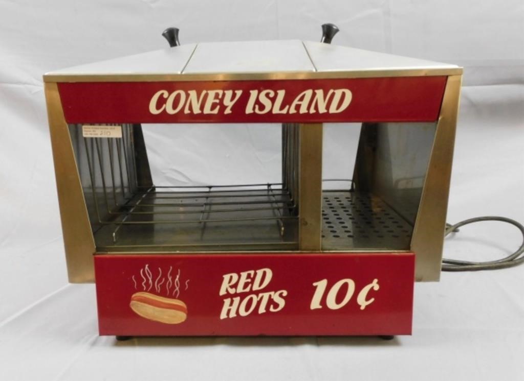 VINTAGE CONEY ISLAND HOT DOG MACHINE,