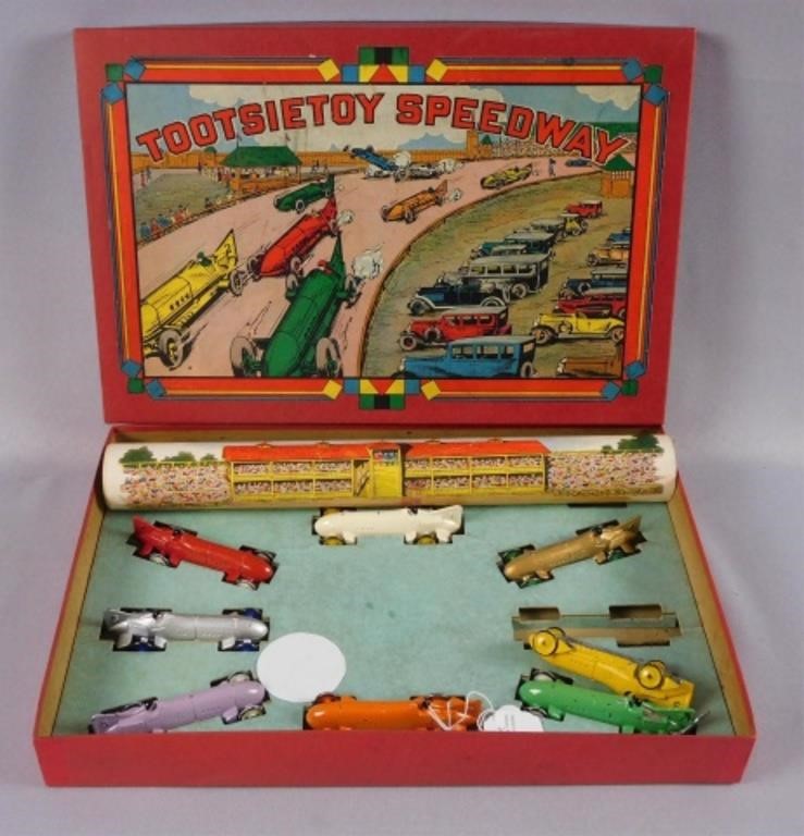 TOOTSIETOYS SPEEDWAY GAME, MID 20TH