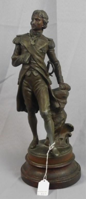 METAL STATUE OF LORD NELSON WITH