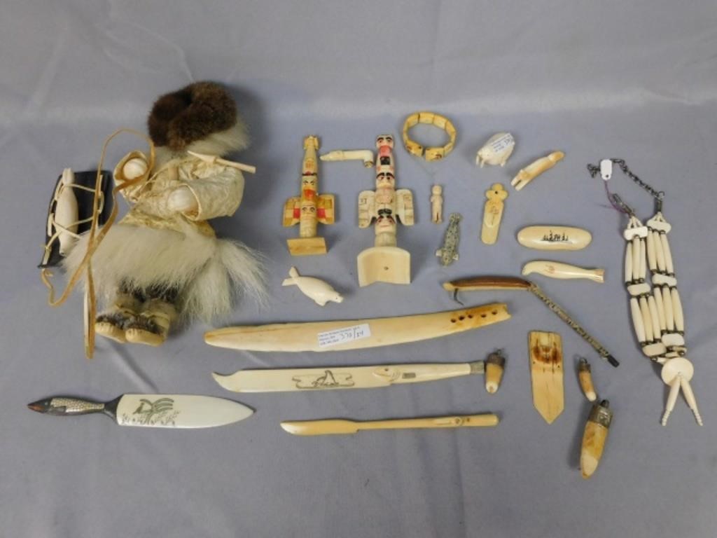 A COLLECTION OF NORTHWEST COAST SOUVENIRS