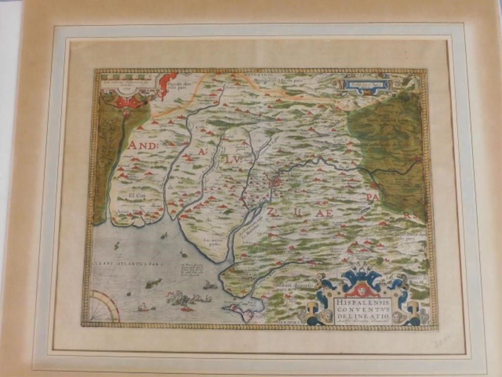 ABRAHAM ORTELIUS 1579 MAP OF SOUTHERN