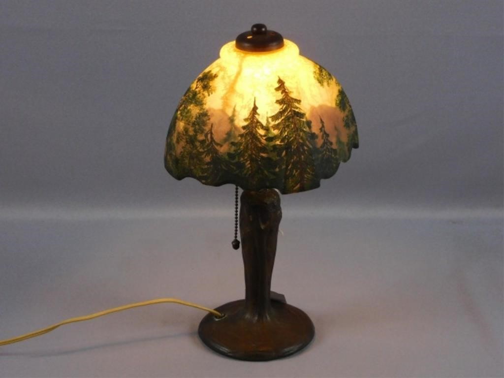 HANDEL BOUDOIR LAMP CA 1910 AMERICAN 2b3366