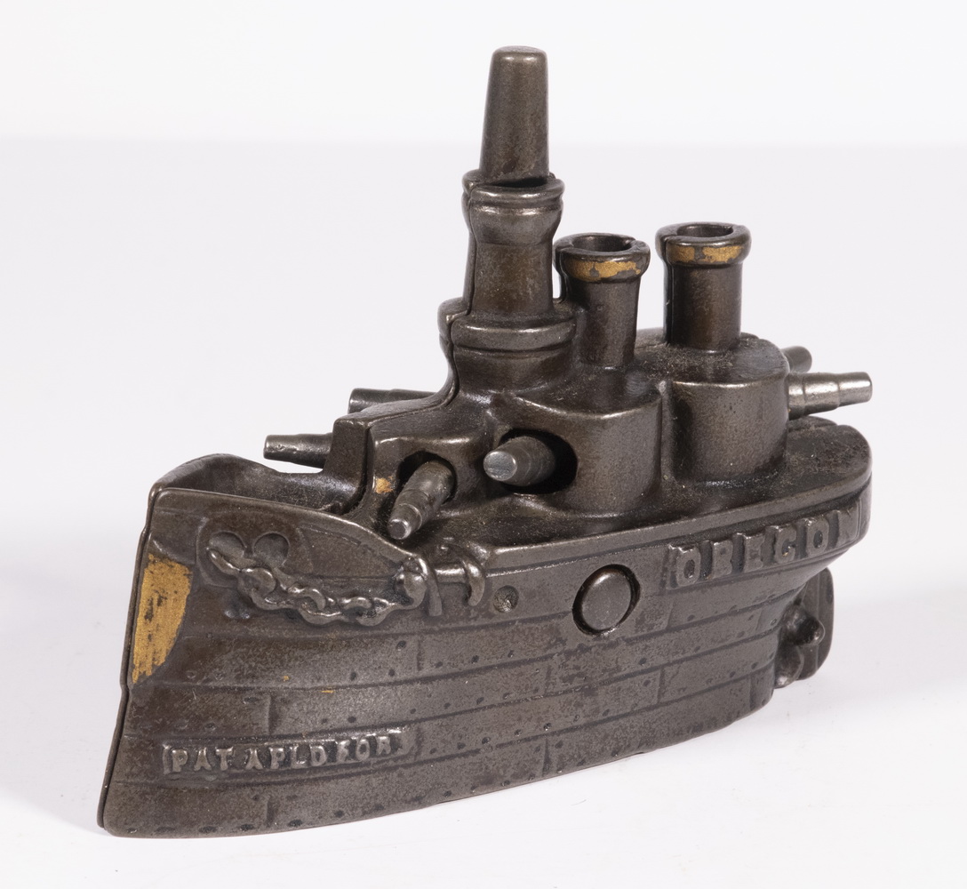 SHIP "OREGON" CAST IRON STILL BANK