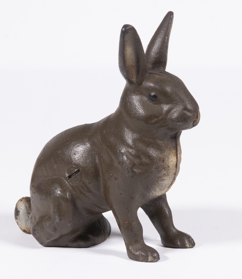 HUBLEY SEATED RABBIT STILL BANK 2b3579