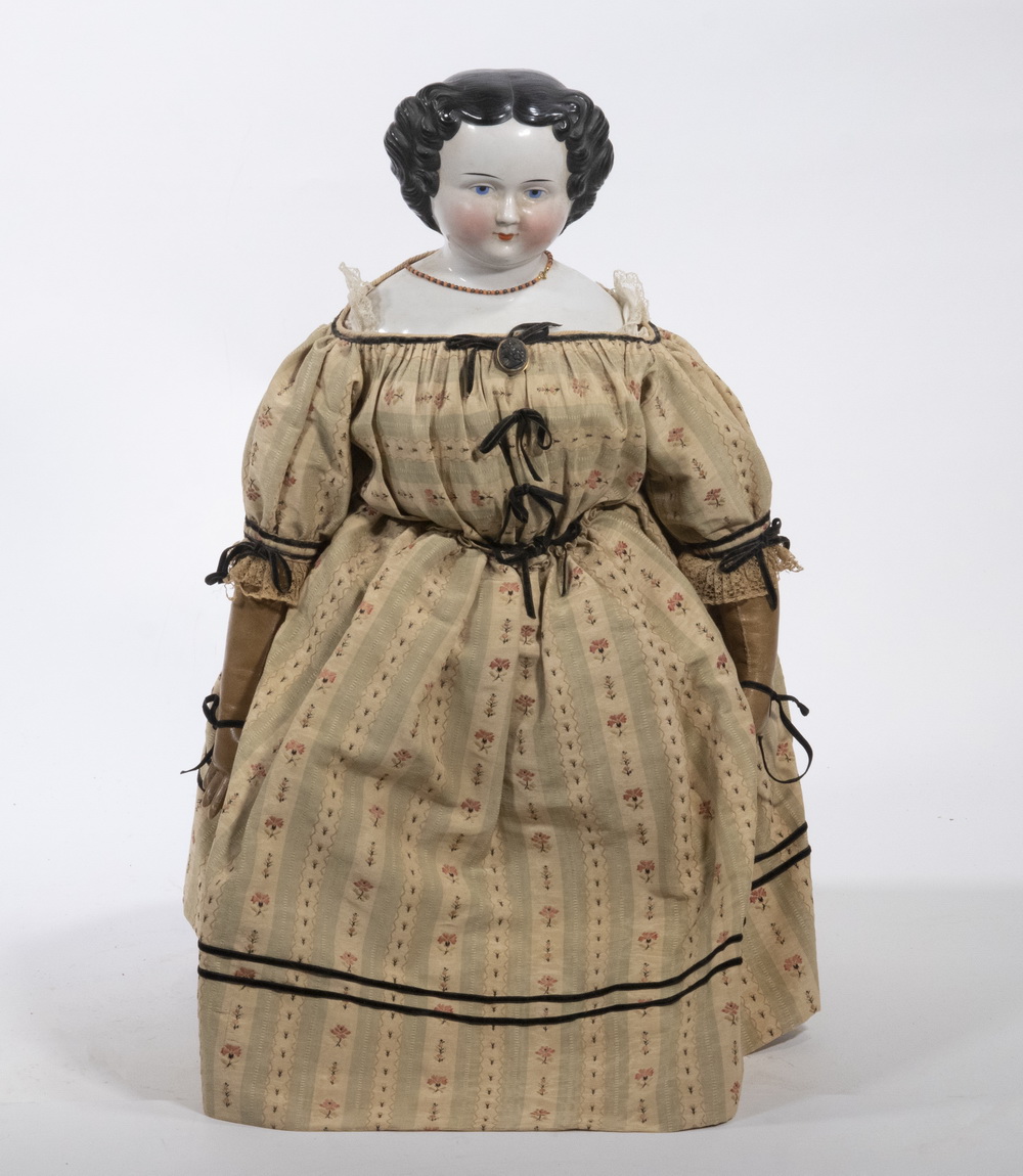 JENNY LIND CHINA HEAD DOLL WITH