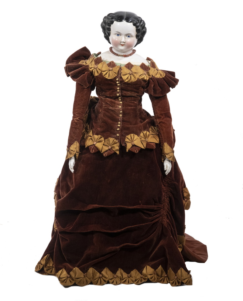 JENNY LIND CHINA HEAD DOLL Large China