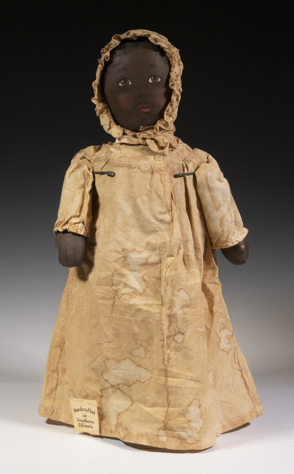 AFRICAN AMERICAN PAINTED CLOTH DOLL